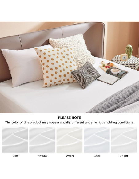 Sábana Ajustable Queen Bedsure Microfibra Ultra Suave 40.64 cm