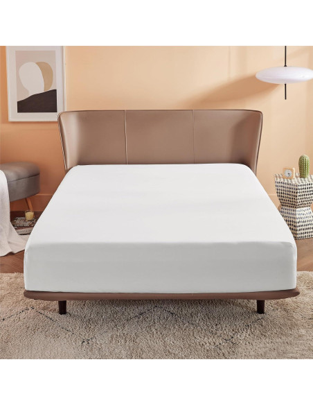 Sábana Ajustable Queen Bedsure Microfibra Ultra Suave 40.64 cm
