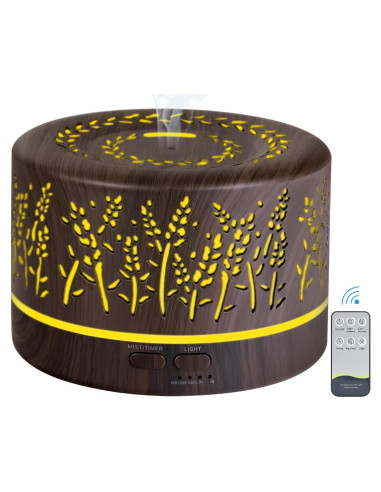 Difusor de Aromaterapia YONGYAO 500ml Ultrasónico Gris