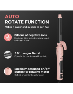 Plancha de Rizar Automática MiroPure 1 Pulgada 15 cm Iones 2