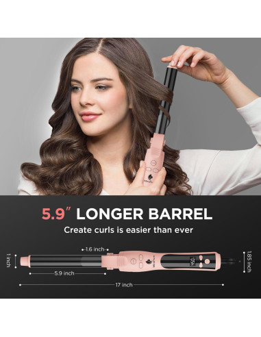 Plancha de Rizar Automática MiroPure 1 Pulgada 15 cm Iones