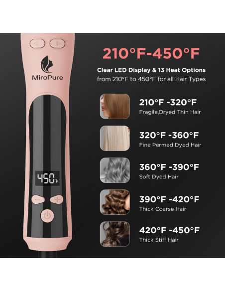 Plancha de Rizar Automática MiroPure 1 Pulgada 15 cm Iones