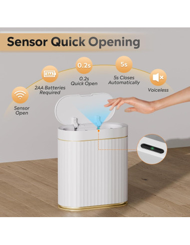 Cubo de Basura Automático WLIVE 9L con Sensor de Movimiento