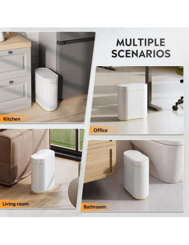 Cubo de Basura Automático WLIVE 9L con Sensor de Movimiento
