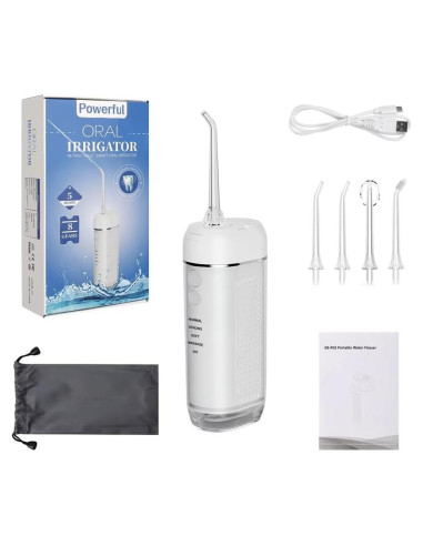 Irrigador Oral Inalámbrico CareMax Mini 2000 mAh 5 Modos IPX7