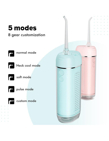 Irrigador Oral Inalámbrico CareMax Mini 2000 mAh 5 Modos IPX7