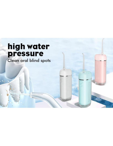 Irrigador Oral Inalámbrico CareMax Mini 2000 mAh 5 Modos IPX7