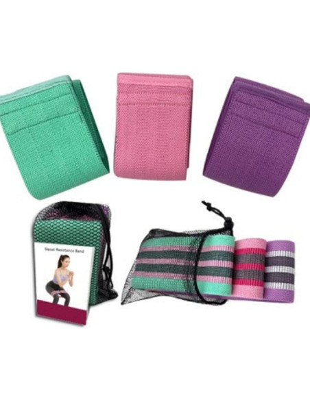 Bandas de Resistencia K&KLACOSTA Set de 3 Niveles Antideslizantes