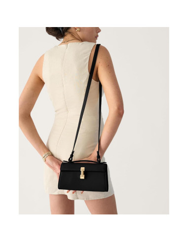 Bolso de Mano para Mujeres - Cuero PU Negro - 3 en 1