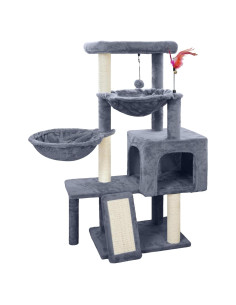 Árbol para Gatos Tuaoeef 93.98cm con Hamacas y Postes para Rascar