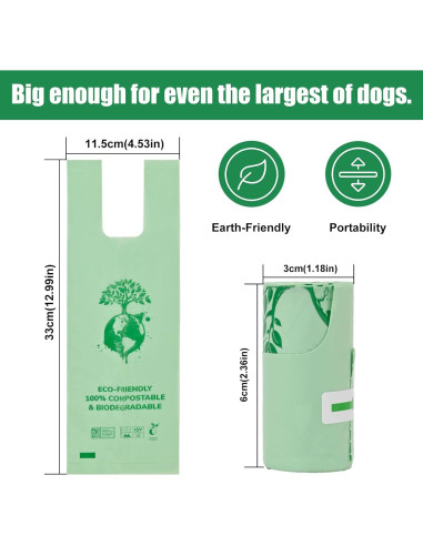 Bolsas Ecológicas para Excremento de Perro Red Window 100 Unidades