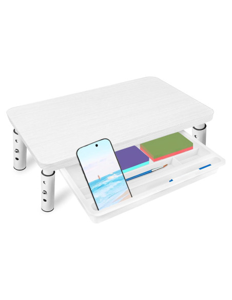 Soporte para Monitor BEHEY Ajustable Blanco 36.83 cm Ergonómico