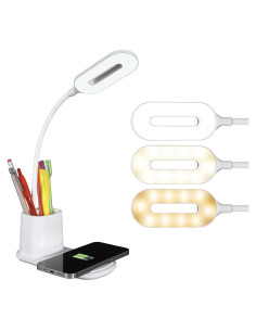 Lámpara de Escritorio LED OttLite con Carga Inalámbrica 3 Modos