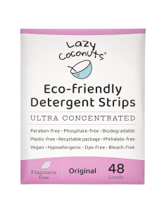 Detergente Ecológico en Tiras Lazy Coconuts - 48 Unidades Sin Fragancia