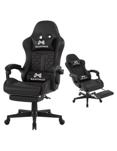 Silla de Juego Ergonómica Gamtimer para Adultos 400 lbs Negro