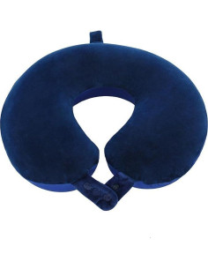 Almohada de Viaje Makimoo Espuma de Memoria Azul Ajustable 2