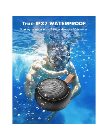 Altavoz Bluetooth Portátil Impermeable IPX7 SumYanHing Negro