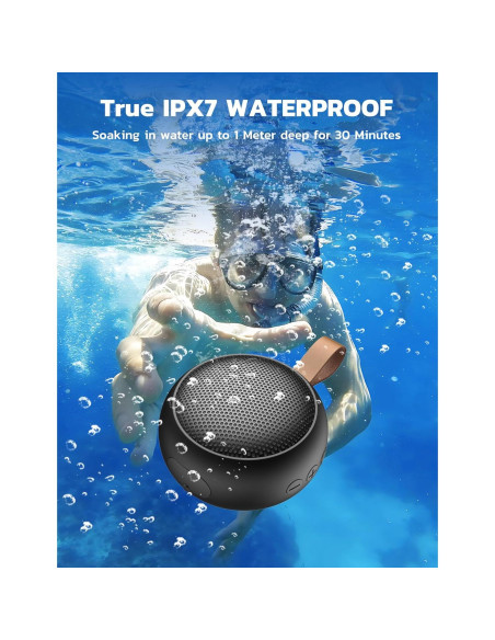 Altavoz Bluetooth Portátil Impermeable IPX7 SumYanHing Negro