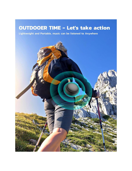 Altavoz Bluetooth Portátil Impermeable IPX7 SumYanHing Negro