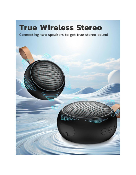 Altavoz Bluetooth Portátil Impermeable IPX7 SumYanHing Negro
