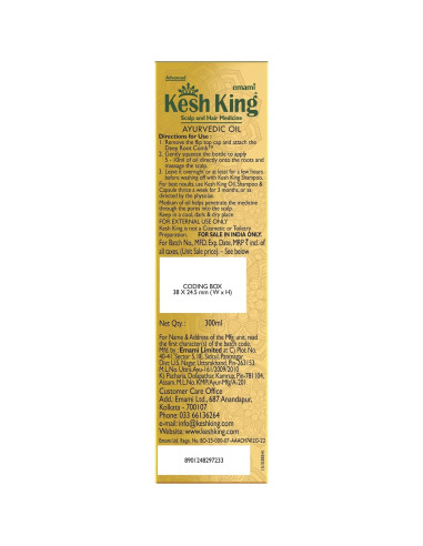 Aceite Capilar Ayurvédico Kesh King 300ml - Crecimiento y Fortalecimiento