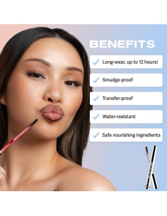 Tinte de Labios Peel-Off Mate JIMYAUQIN Marrón Oscuro 3.54 ml 2