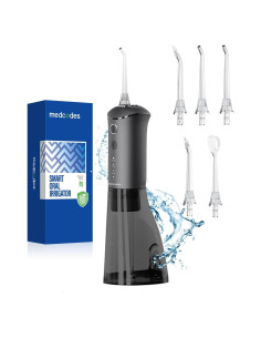 Irrigador Oral Inalámbrico Medcodes F5 300ML 3 Modos Negro