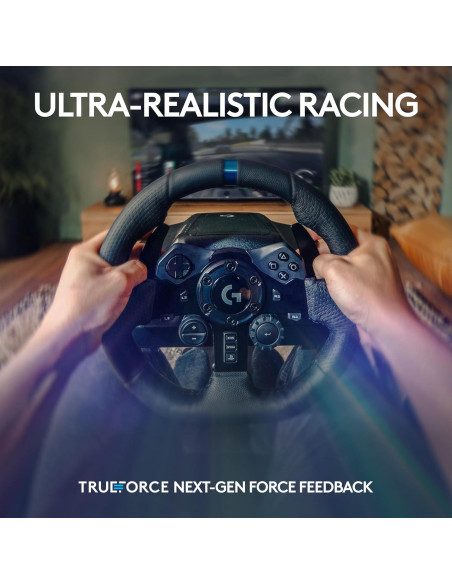Volante Logitech G923 con Pedales y TRUEFORCE para PS5/PC
