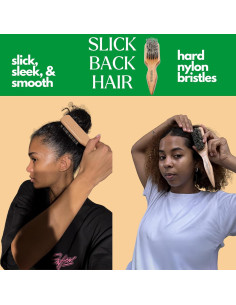 Cepillo de Cerdas Duras GranNaturals para Cabello Grueso y Rizado 2