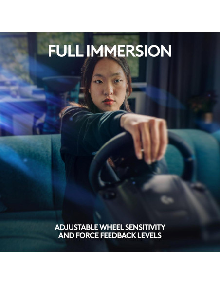 Volante Logitech G923 con Pedales y TRUEFORCE para PS5/PC