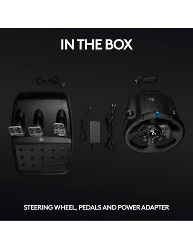 Volante Logitech G923 con Pedales y TRUEFORCE para PS5/PC