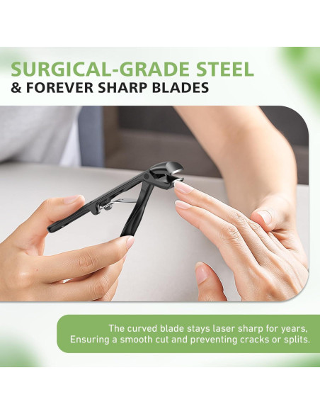 Cortauñas BALUCA Pro Angulado para Uñas Gruesas - Mango Largo