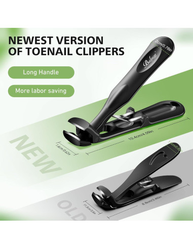 Cortauñas BALUCA Pro Angulado para Uñas Gruesas - Mango Largo