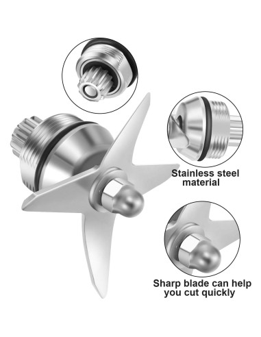 Conjunto de cuchillas de licuadora Frienda 3 piezas compatible Vita-Mix