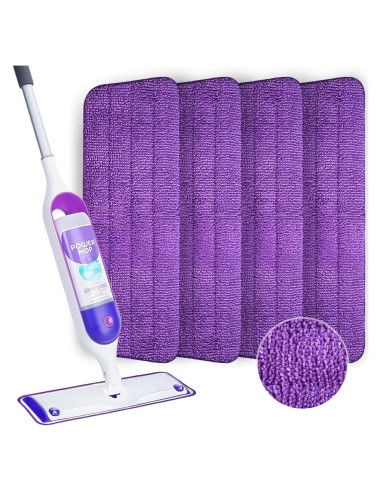 Almohadillas de Microfibra Reutilizables LYASILGC 4 Pzas Púrpura