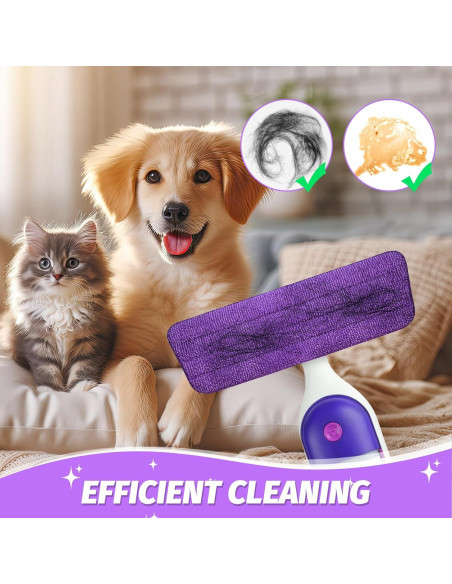 Almohadillas de Microfibra Reutilizables LYASILGC 4 Pzas Púrpura