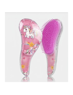 Cepillo Desenredante Unicornio Virano - Cabello Rizado y Lacio
