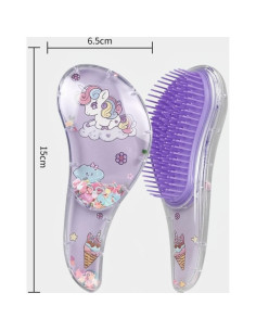 Cepillo Desenredante Unicornio Virano - Cabello Rizado y Lacio 2