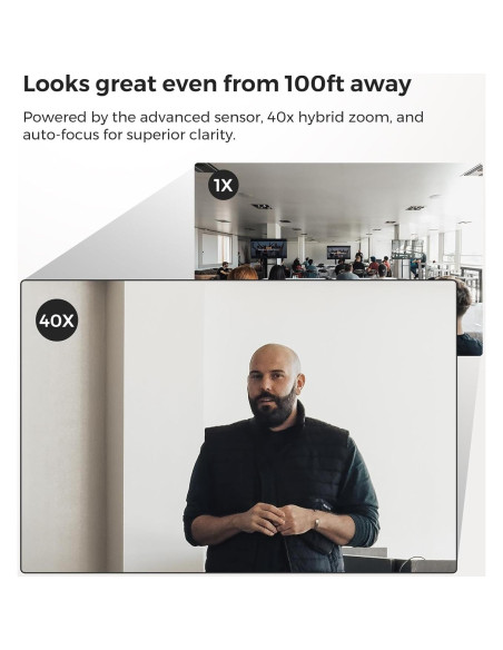 Cámara de transmisión NearStream VM33 3-Pack 2K 40X Zoom