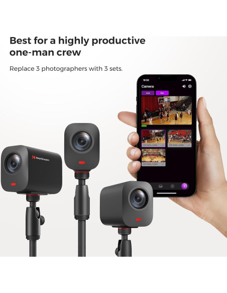 Cámara de transmisión NearStream VM33 3-Pack 2K 40X Zoom