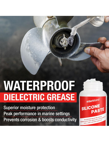 Grasa Dielectrica de Silicona Berkland 226.8g - Impermeable y Versátil