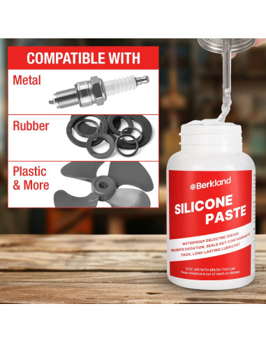 Grasa Dielectrica de Silicona Berkland 226.8g - Impermeable y Versátil