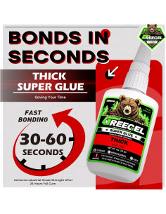 Pegamento Super Espeso GREEGEL 28.35 g Cianoacrilato CA 2