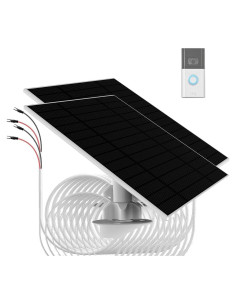 Panel Solar 6W LIFEMOI para Timbres Ring - IP66, 4m Cable