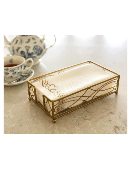 Soporte para Servilletas Chez JuJu en Bronce Antiguo 22.6cm