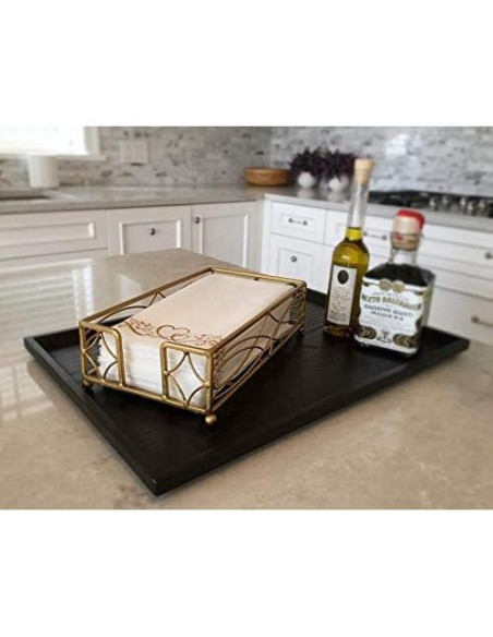 Soporte para Servilletas Chez JuJu en Bronce Antiguo 22.6cm