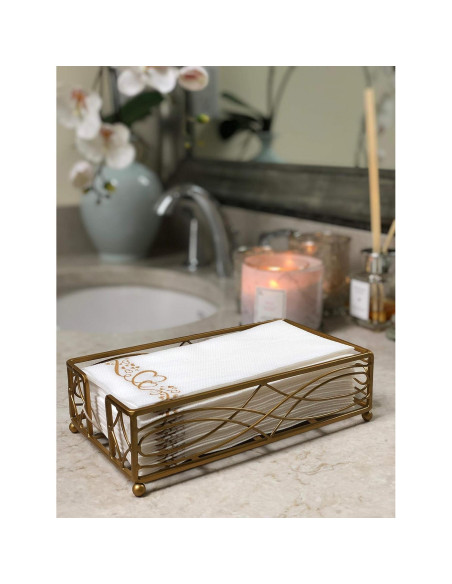 Soporte para Servilletas Chez JuJu en Bronce Antiguo 22.6cm