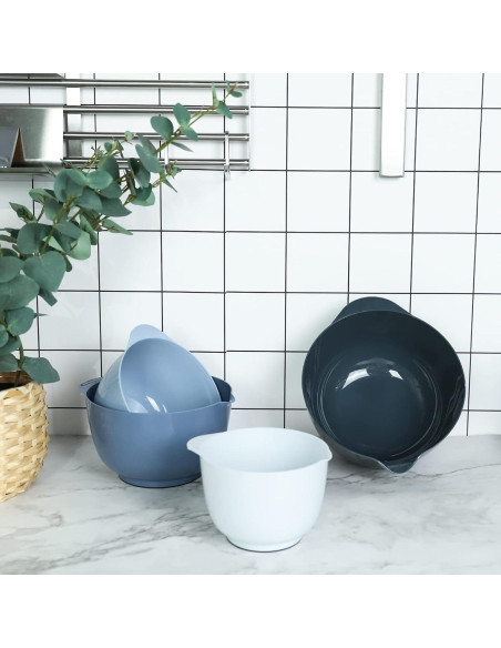 Juego de Cuencos de Mezcla BoxedHome 4 Piezas Antideslizante