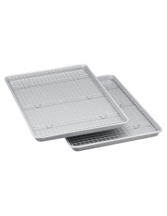 Juego de bandejas para hornear Amazon Basics 2 unidades cerámica