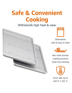 Juego de bandejas para hornear Amazon Basics 2 unidades cerámica 2